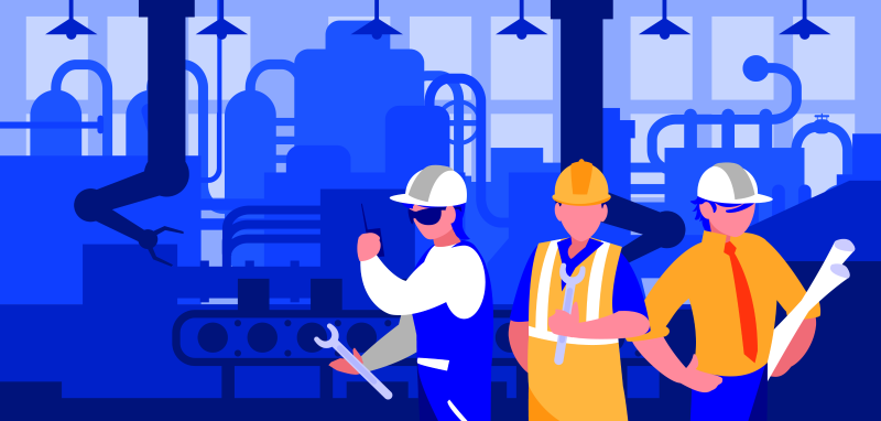 花瓣素材_團隊工作人員在工廠現(xiàn)場_123305092